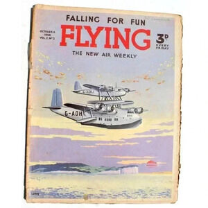 Vtg Oct 8, 1938 Flying Aviation Magazine Vol. 2 No. 2 Air Weekly